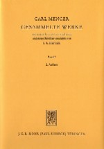 Grundsätze der Volkswirtschaftslehre: Friedrich August von Hayek, Carl Menger